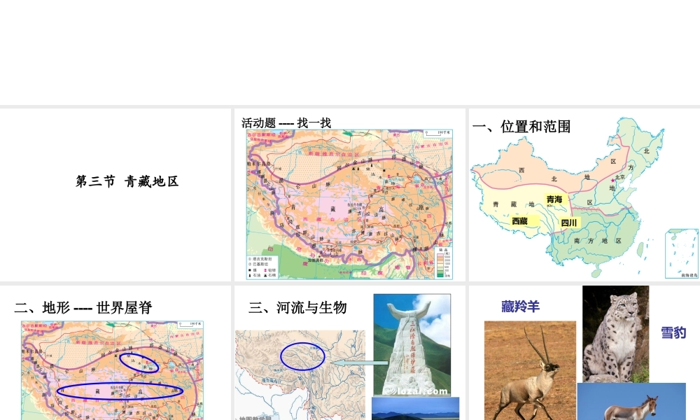 八年级地理下册 第五章 第三节 青藏地区课件 （新版）湘教版