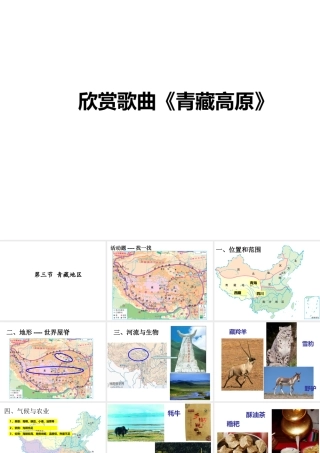 八年级地理下册 第五章 第三节 青藏地区课件 （新版）湘教版