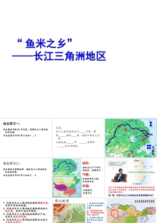 八年级地理下册 鱼米之乡——长江三角洲地区课件 新人教版