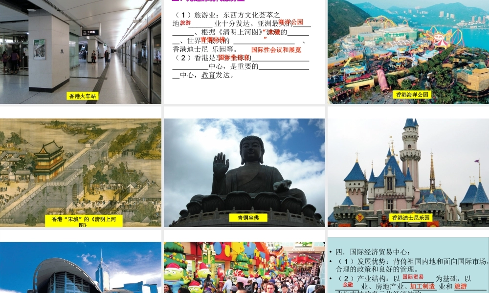 八年级地理下册 第七章 第一节 香港特别行政区的国际枢纽功能课件 （新版）湘教版-（新版）湘教版初中八年级下册地理课件