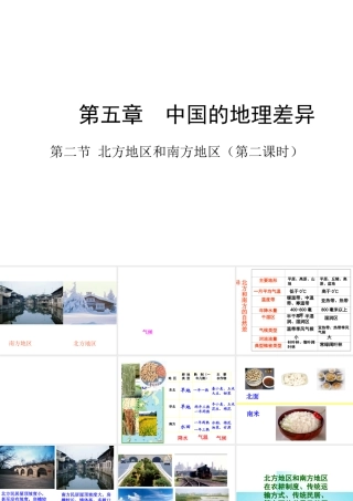 八年级地理下册《5.2 北方地区和南方地区》课件 新人教版-新人教版初中八年级下册地理课件