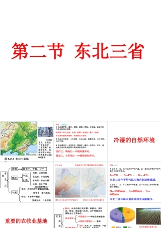 八年级地理下册 第六章 北方地区 第二节 东北三省课件 （新版）商务星球版