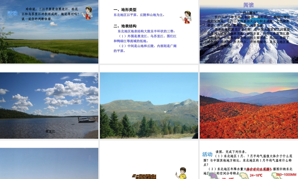 八年级地理下册《6.1 东北地区的地理位置与自然环境》课件 （新版）湘教版-（新版）湘教版初中八年级下册地理课件