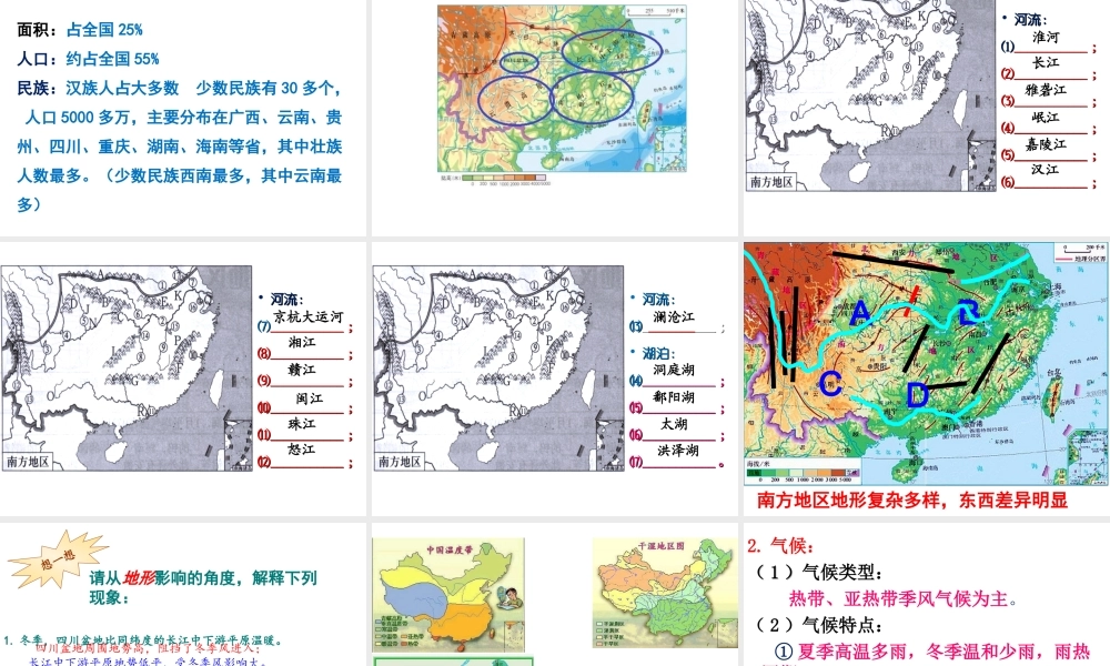 八年级地理下册 第七章 第一节 自然特征与农业教学课件 （新版）新人教版-（新版）新人教版初中八年级下册地理课件
