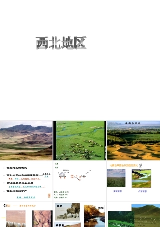 八年级地理下册 第五章 第三节 西北地区和青藏地区课件1 （新版）湘教版-（新版）湘教版初中八年级下册地理课件