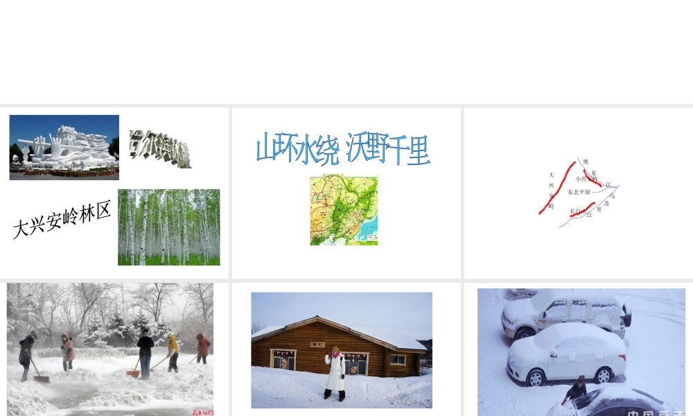 八年级地理下册 第六章 北方地区 山环水绕+沃野千里课件 （新版）新人教版