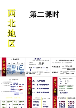 八年级地理下册 第五章 第三节《西北地区和青藏地区》课件1 （新版）湘教版