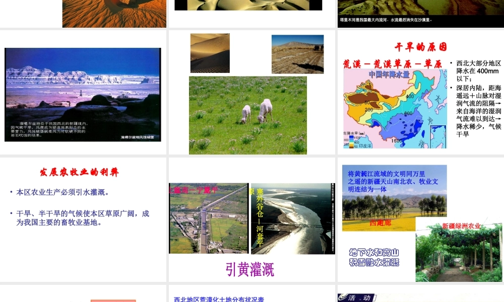 八年级地理下册 第五章 第三节《西北地区和青藏地区》课件2 （新版）湘教版