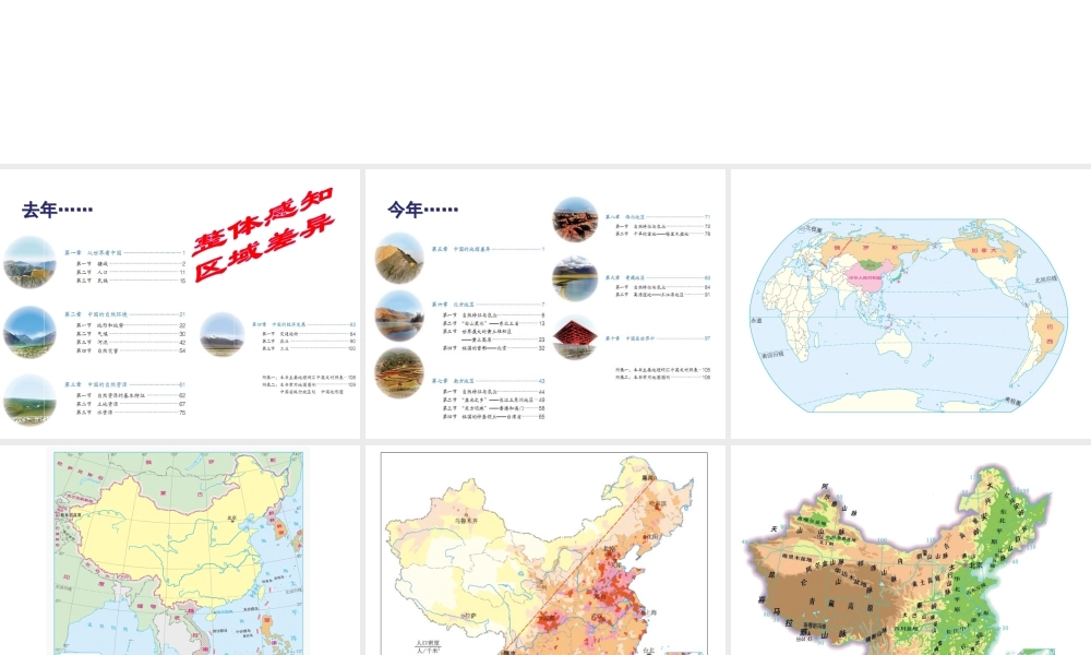 八年级地理下册 会考复习 中国地理常用图课件 新人教版-新人教版初中八年级下册地理课件