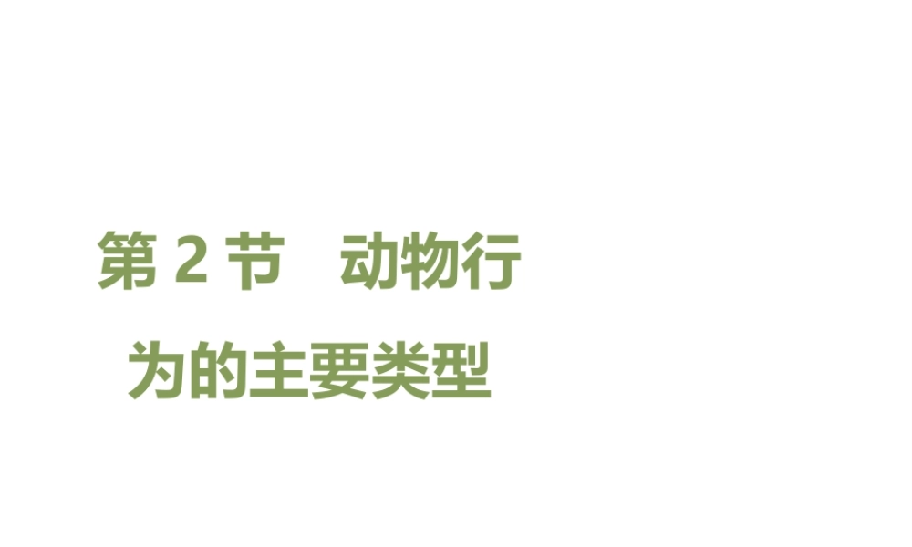 八年级生物上册 16.2 动物行为的主要类型课件（1）（新版）北师大版