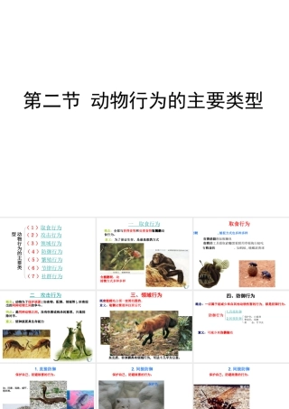 八年级生物上册 16.2《动物行为的主要类型》课件3 （新版）北师大版-（新版）北师大级上册生物课件