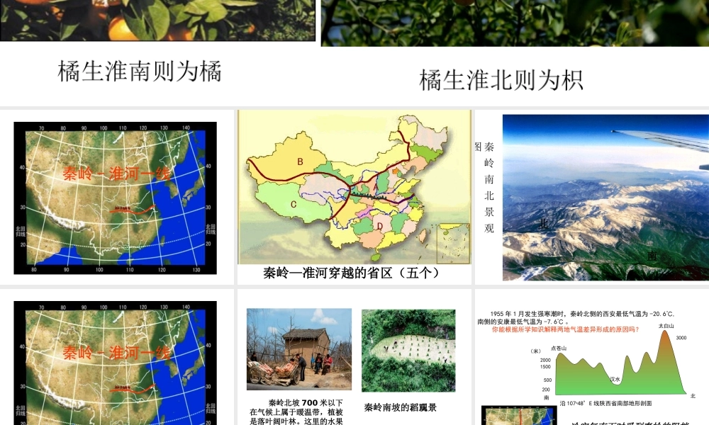 八年级地理下册 第五章 第一节《四大地理区域的划分》课件 （新版）湘教版
