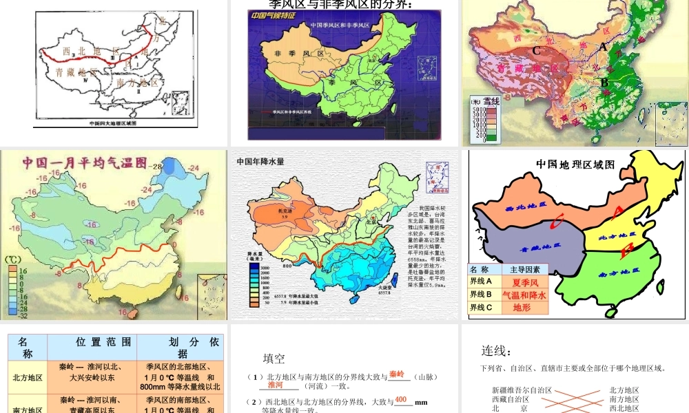 八年级地理下册 第五章 各具特色的四大地理单元课件 粤教版-粤教版初中八年级下册地理课件