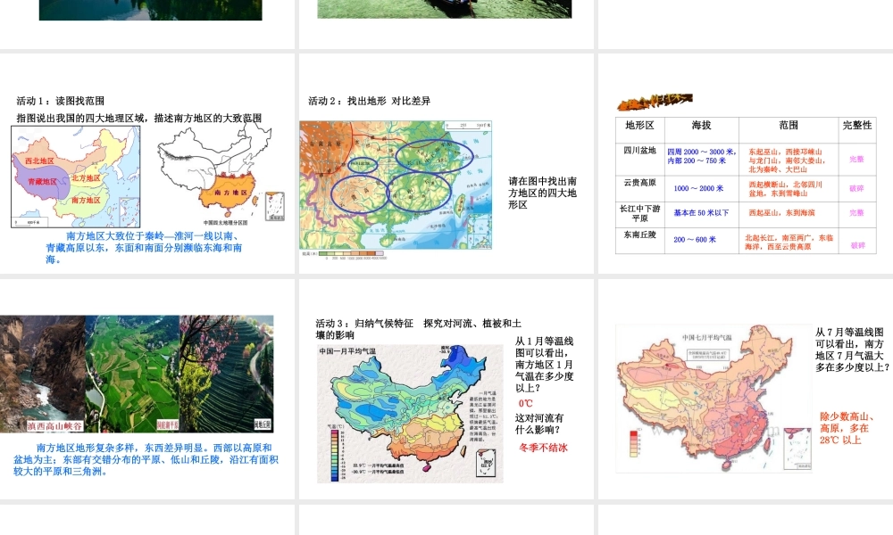 八年级地理下册 第七章第一节 自然特征与农业课件 （新版）新人教版-（新版）新人教版初中八年级下册地理课件