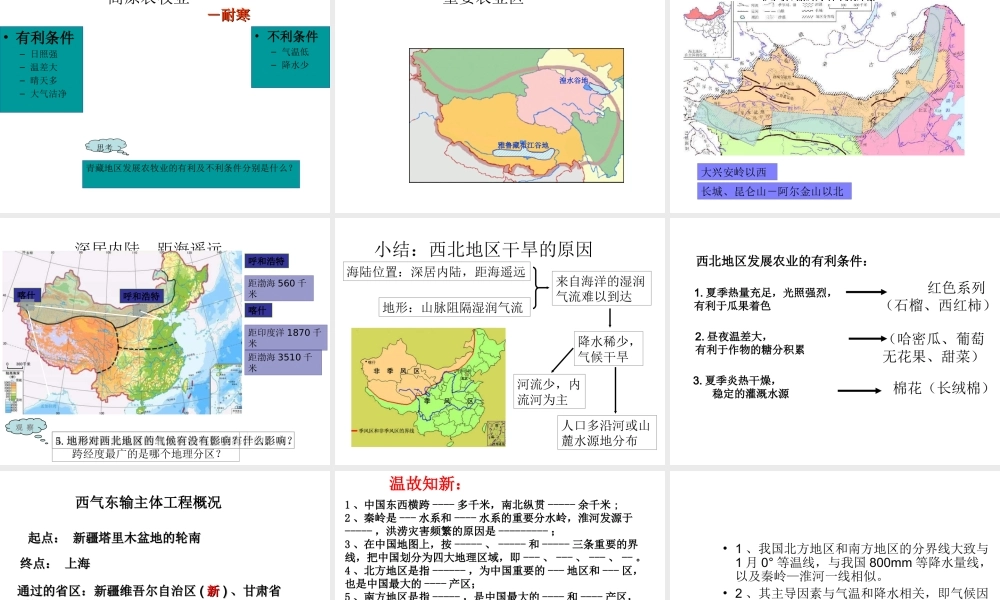 八年级地理下册 第五章 我国的地域差异课件 晋教版-人教版初中八年级下册地理课件