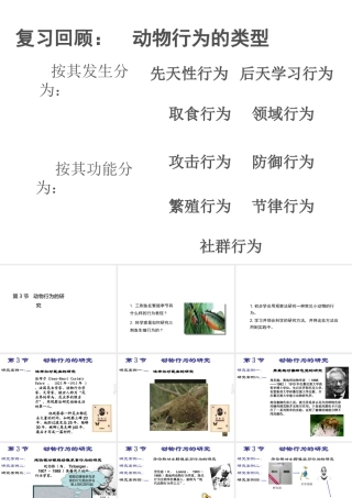 八年级生物上册 16.3《动物行为的研究》课件3 （新版）北师大版-（新版）北师大级上册生物课件
