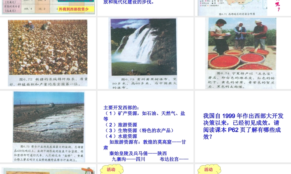 八年级地理下册 第六章 第4节《西部地区》课件 粤教版-粤教版初中八年级下册地理课件