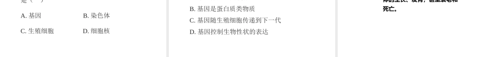 八年级生物上册  性状遗传的物质基础课件（1）（新版）北师大版-（新版）北师大级上册生物课件