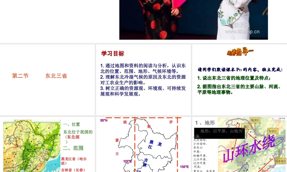 八年级地理下册 第六章 第二节 东北三省课件 新人教版