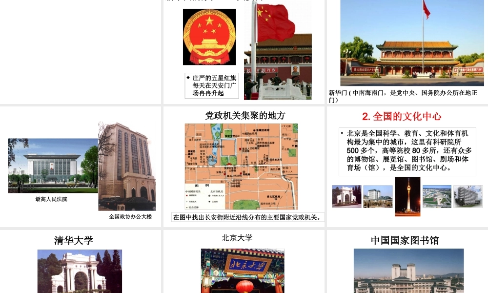 八年级地理下册 第六章 第二节 首都北京课件 （新版）粤教版