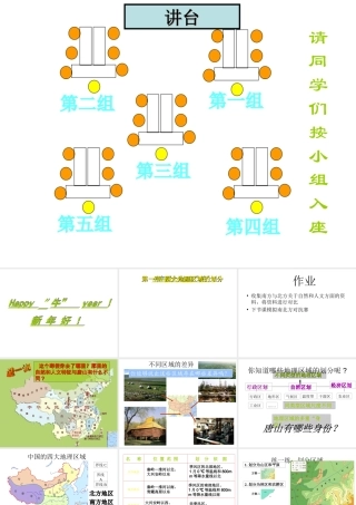 八年级地理下册 第五章 中国地理差异——四大地理区域划分课件 （新版）新人教版-（新版）新人教版初中八年级下册地理课件