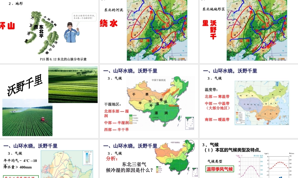 八年级地理下册 第六章 第二节“白山黑水”-东北三省课件 （新版）新人教版-（新版）新人教版初中八年级下册地理课件