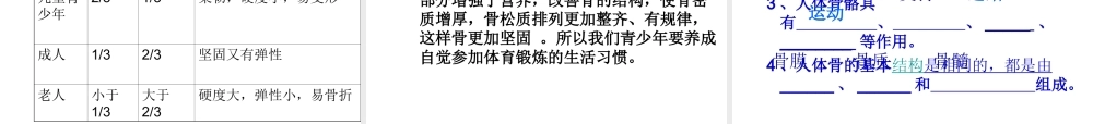 八年级生物上册 17.1 人体的运动教学课件 （新版）苏科版-（新版）苏科级上册生物课件