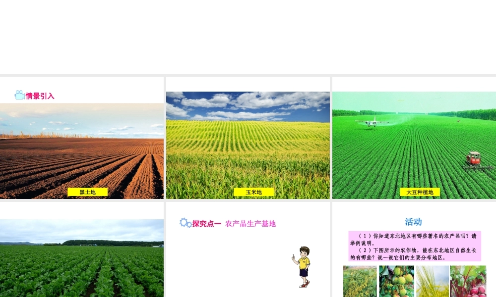 八年级地理下册 第六章 第三节 东北地区的产业分布课件 （新版）湘教版-（新版）湘教版初中八年级下册地理课件