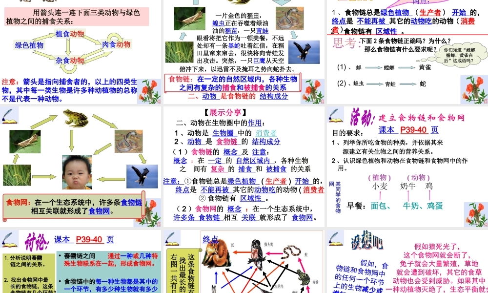 八年级生物上册 17.1《动物在生物圈中的作用》课件2 （新版）北师大版-（新版）北师大级上册生物课件