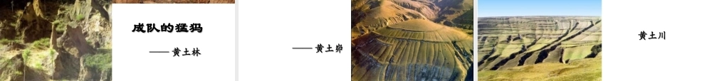 八年级地理下册 第六章 第三节 黄土高原课件 （新版）星球商务版-人教版初中八年级下册地理课件