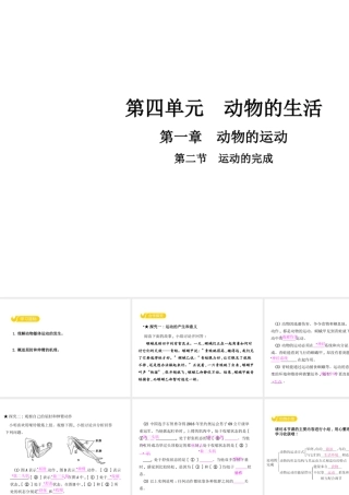 八年级生物上册 4.1.2 运动的完成课件 （新版）冀教版-（新版）冀教版初中八年级上册生物课件