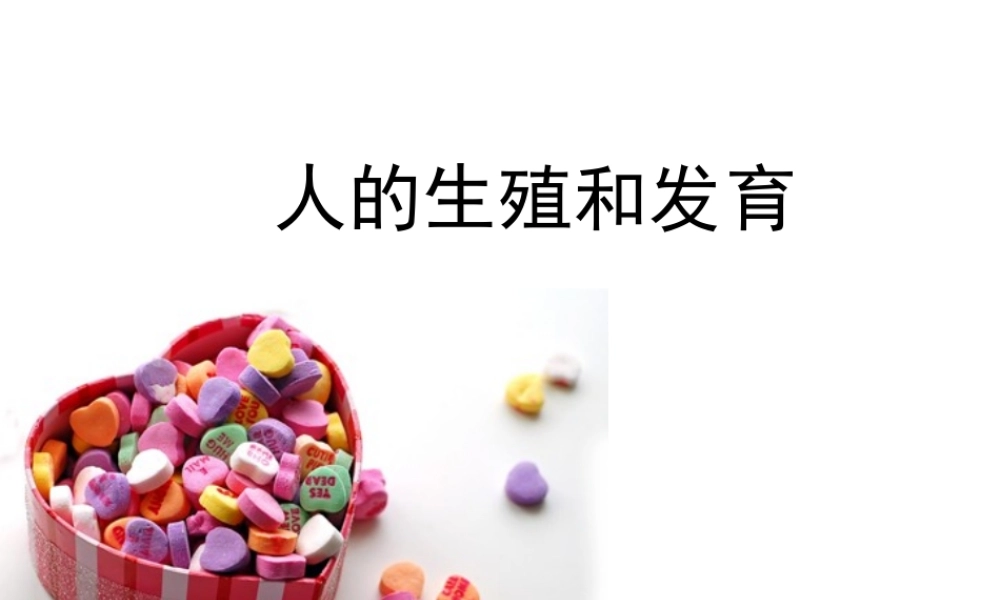 八年级生物上册 10.1 人的生殖和发育教学课件 （新版）北京版-北京级上册生物课件