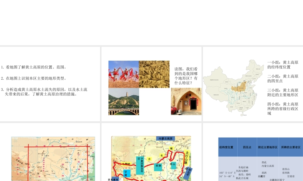 八年级地理下册 第六章 第三节 世界最大的黄土堆积区──黄土高原课件 新人教版-新人教版初中八年级下册地理课件