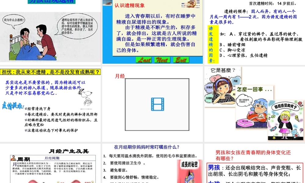 八年级生物上册 4.3.2 青春期的发育课件 （新版）济南版-（新版）济南级上册生物课件