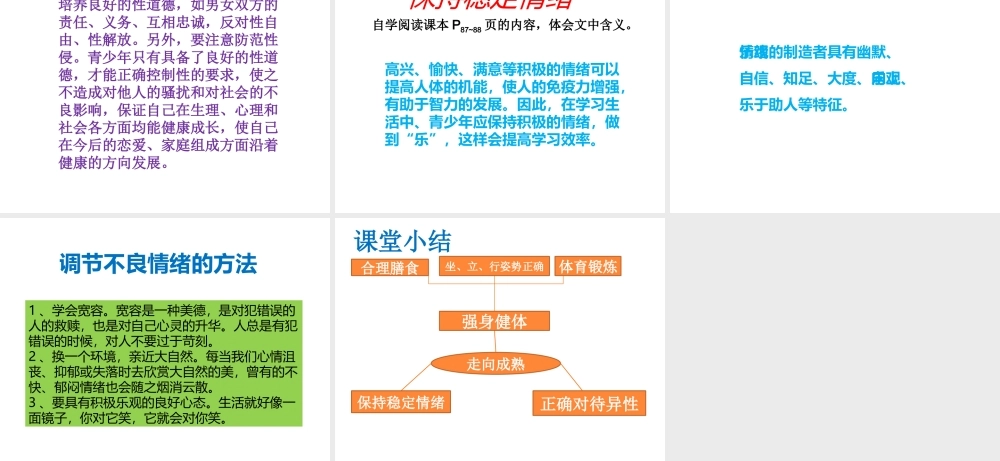 八年级生物上册 4.3.3 走向成熟课件 （新版）济南版-（新版）济南级上册生物课件