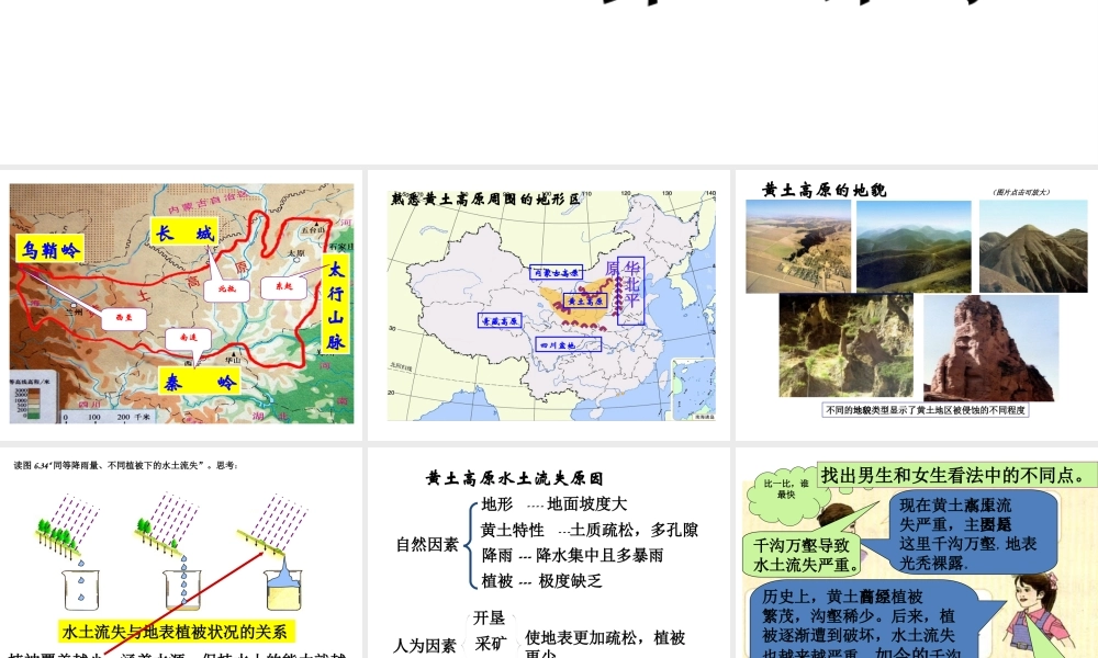 八年级地理下册 第六章 第三节 世界最大的黄土堆积区——黄土高原课件（2）（新版）新人教版-（新版）新人教版初中八年级下册地理课件
