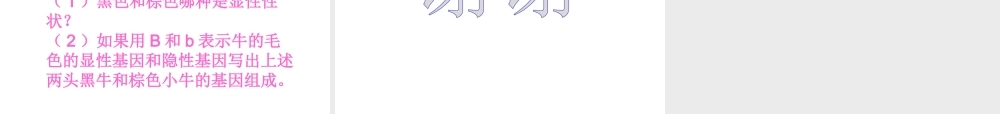 八年级生物上册 13.1 生物性状的遗传（第一课时）课件 北京课改版