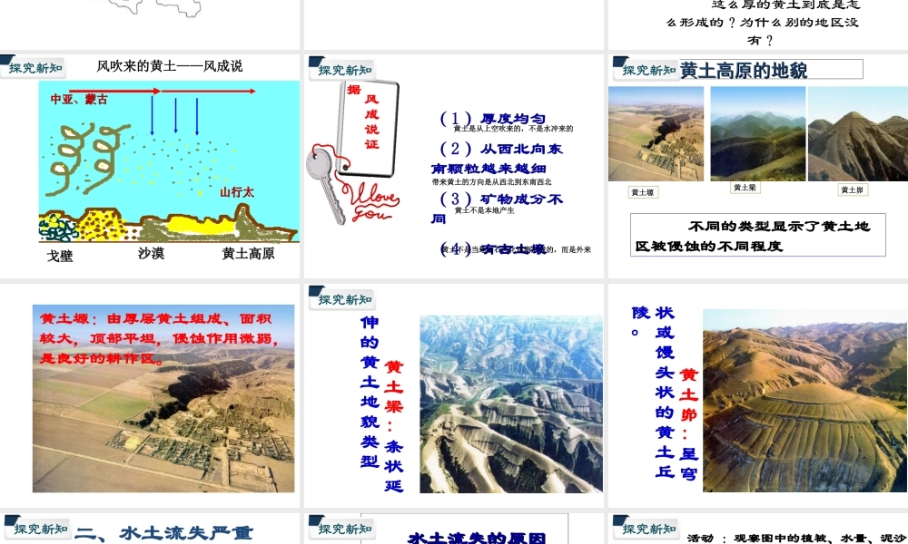 八年级地理下册 第六章 第三节黄土高原课件 （新版）商务星球版-（新版）商务星球版初中八年级下册地理课件