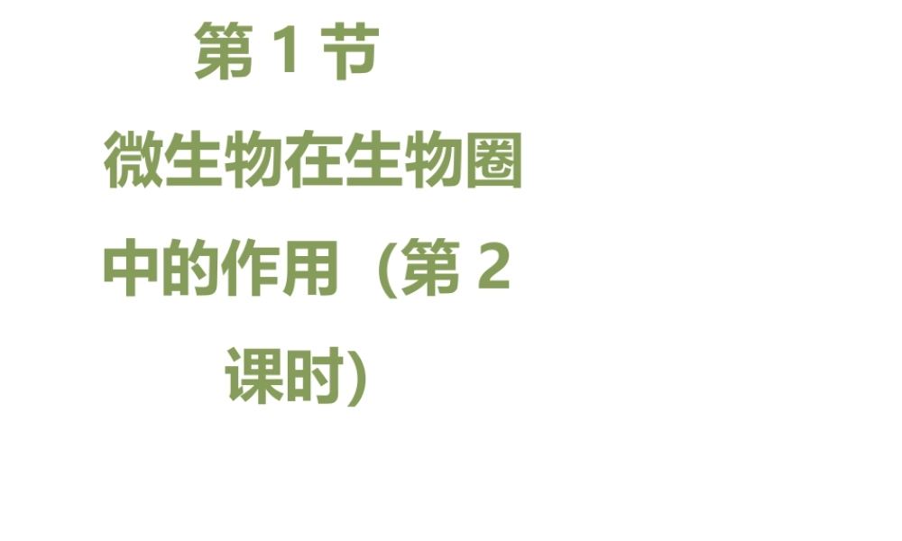 八年级生物上册 18.1 微生物在生物圈中的作用（第2课时）课件（1）（新版）北师大版-（新版）北师大版初中八年级上册生物课件