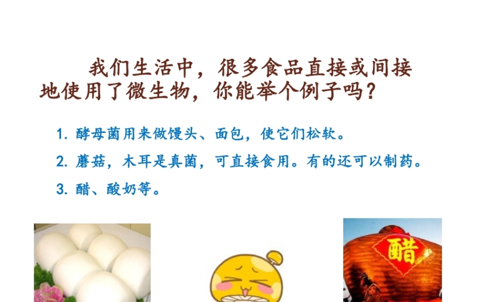 八年级生物上册 18.2《微生物与人类的关系》课件2 （新版）北师大版-（新版）北师大级上册生物课件