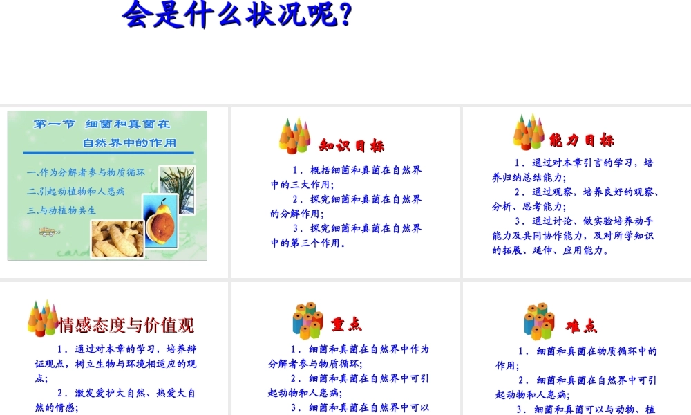 八年级生物上册 4.4.4 细菌和真菌在自然界中的作用课件 新人教版