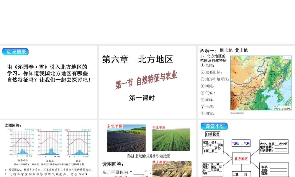 八年级地理下册 第六章 第一节 自然特征与农业课件（1）（新版）新人教版-（新版）新人教版初中八年级下册地理课件