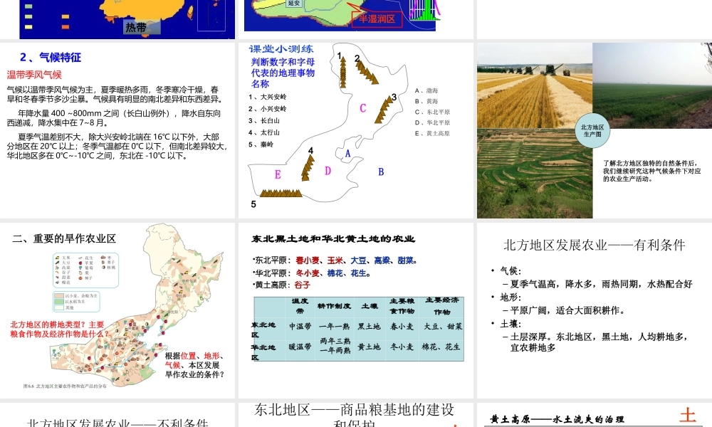 八年级地理下册 第六章 第一节自然特征与农业课件 （新版）新人教版-（新版）新人教版初中八年级下册地理课件