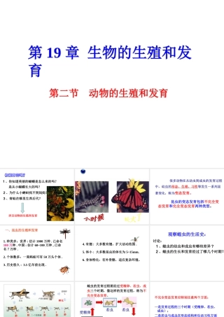 八年级生物上册 19.2《动物的生殖和发育》课件2 （新版）北师大版-（新版）北师大版初中八年级上册生物课件