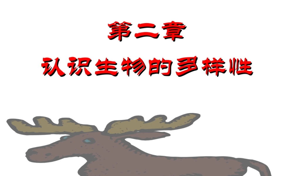 八年级生物上册 6.2 认识生物的多样性课件 新人教版-新人教版初中八年级上册生物课件