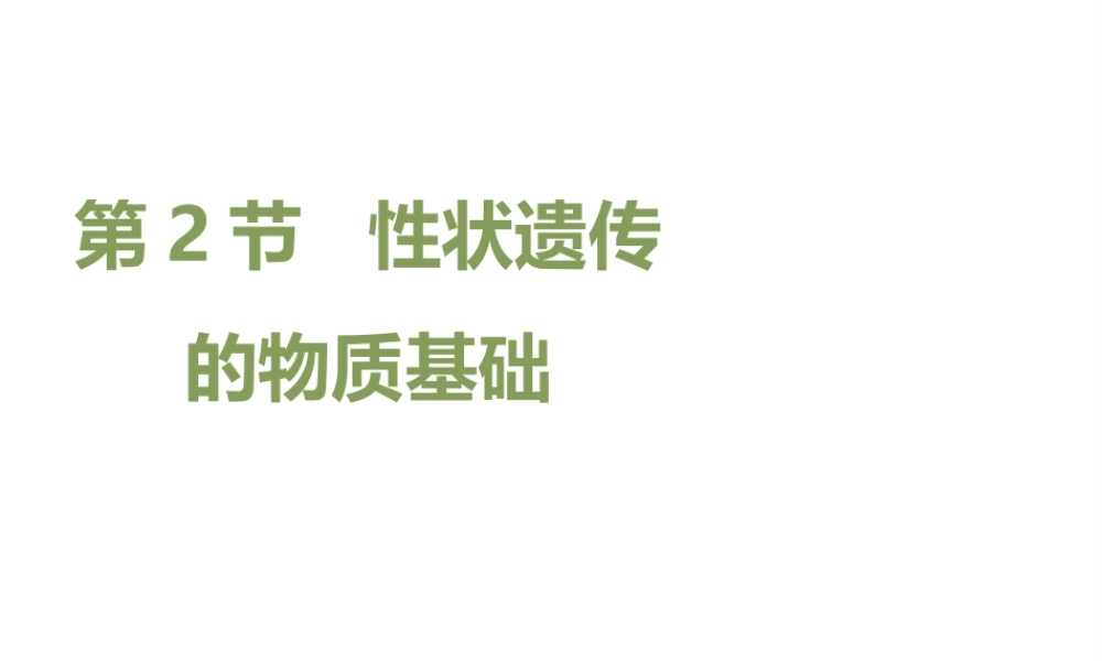 八年级生物上册 20.2 性状遗传的物质基础课件（1）（新版）北师大版-（新版）北师大版初中八年级上册生物课件