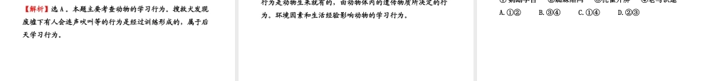 八年级生物上册 5.2.2 先天性行为和学习行为课件 （新版）新人教版