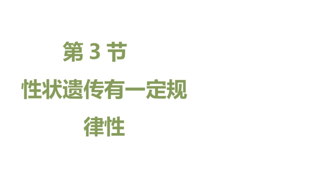八年级生物上册 20.3 性状遗传有一定的规律性课件（2）（新版）北师大版-（新版）北师大版初中八年级上册生物课件