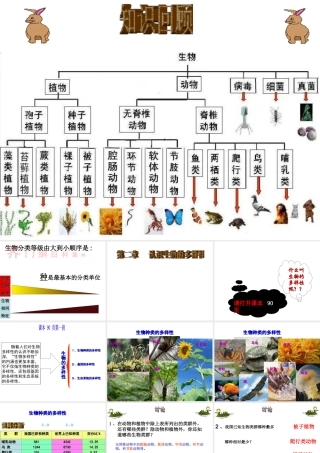 八年级生物上册 6.2认识生物的多样性课件 （新版）新人教版-（新版）新人教版初中八年级上册生物课件