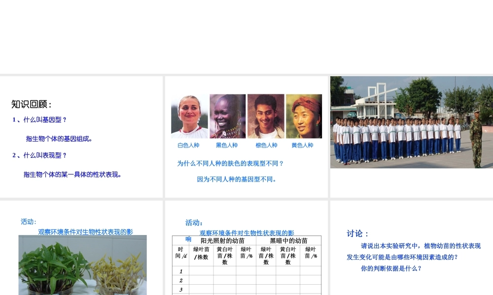 八年级生物上册 20.5《遗传与环境》课件2 （新版）北师大版-（新版）北师大版初中八年级上册生物课件